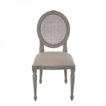 Lilly Dining Chair rattan Gray rustic
