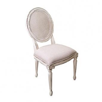 Eva Dining Chair Rattan Parisianwhite