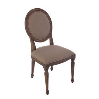 Eva Dining Chair darkbrown rustic