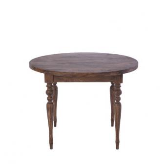  Laurent round table 100cm Darkbrown Rustic